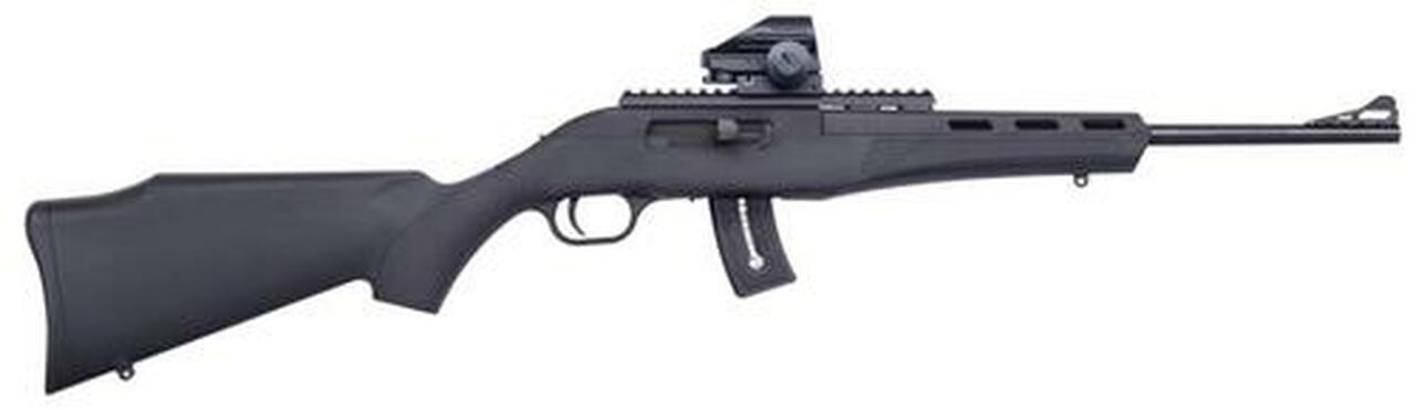 Mossberg Blaze SA 22LR 16.5″ Barrel, Synthetic Stock Black Dead Ringer Green Dot, 25rd