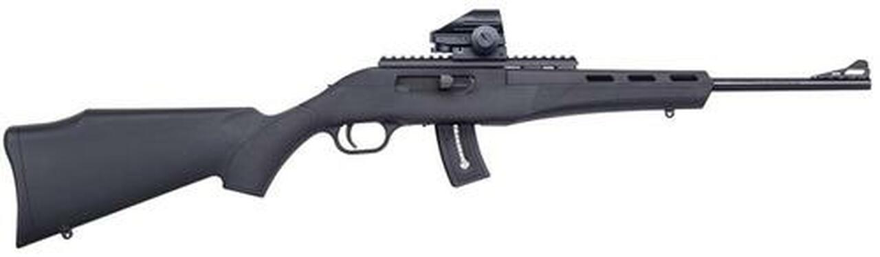 Mossberg Blaze Semi-Auto Rifle, 22LR, 16.5″, Dead Ringer Green Dot Sight