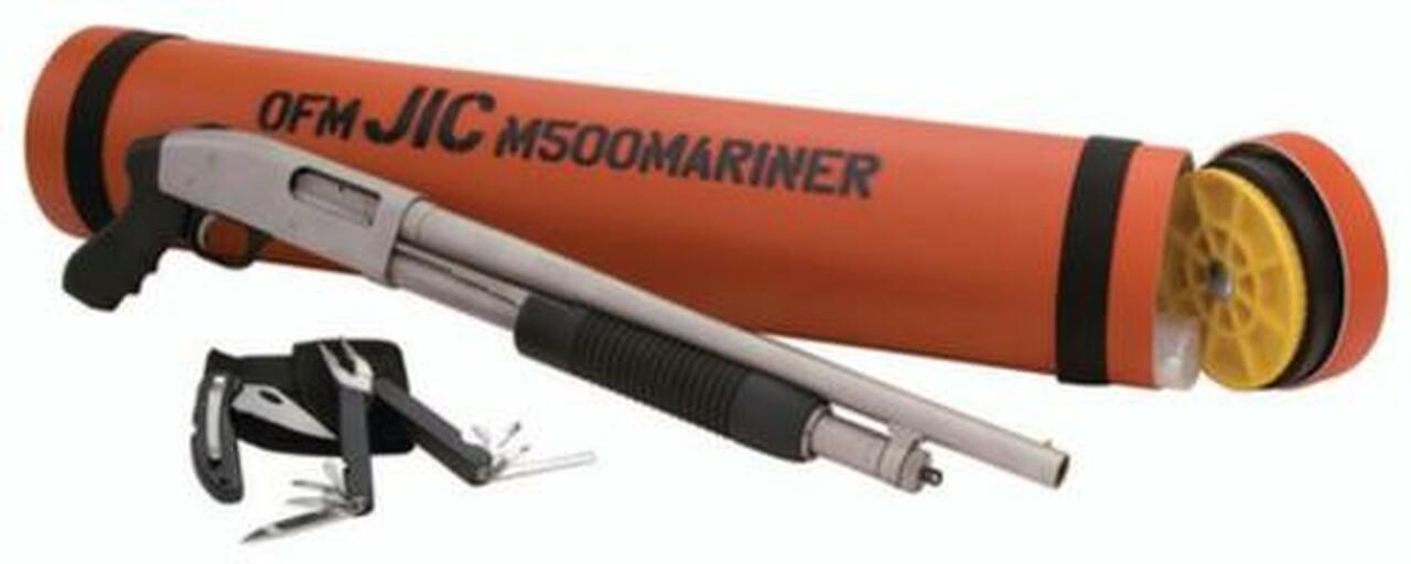Mossberg ‘Just In Case’ Shotgun Package, Marinecoat, Orange Tube