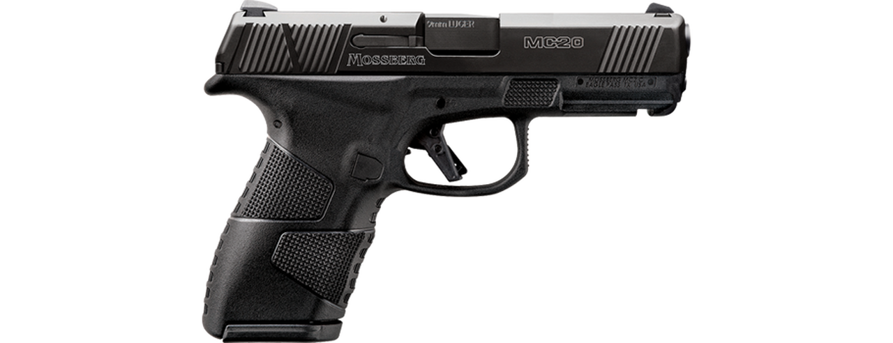 Mossberg MC-2 Compact 9mm, 4″ Barrel, Black, 3 Dot Sights, Flat Profile Trigger, 2 Mags, 13rd-15rd