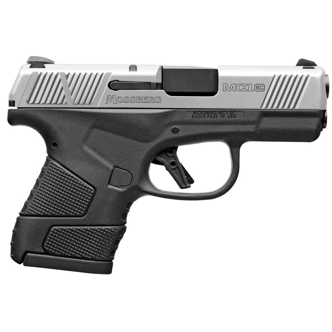 Mossberg MC1 Sub-Compact 9mm, 3.4″ Barrel, Two-Tone, 3-Dot Sight, 6-7rd Mags