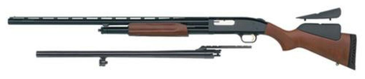 Mossberg Model 500 Field/Deer Combo 12 Ga 3″ Chamber 28″ Vent-rib Barrel 24″ Ported Barrel Synthetic Stock Wood Dual Comb Stock 5rd