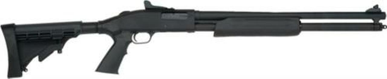 Mossberg Model 500 Persuader 20 Ga 20″ Barrel Matte Blue Finish Cylinder Bore Adjustable Synthetic Stock 7rd
