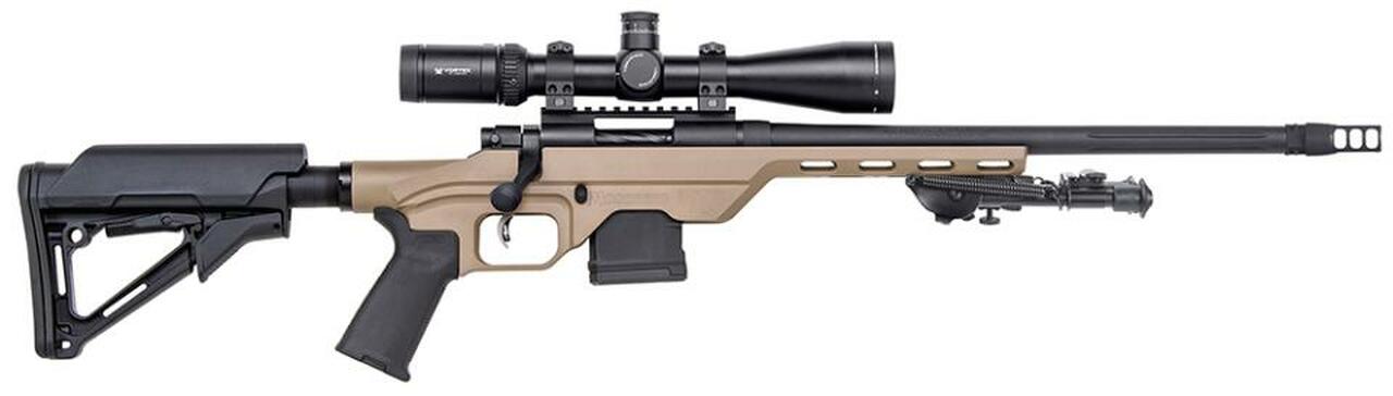 Mossberg MVP LC 5.56/223 16″ Fluted Barrel Tan, Vortex Viper 4-16x44mm Scope