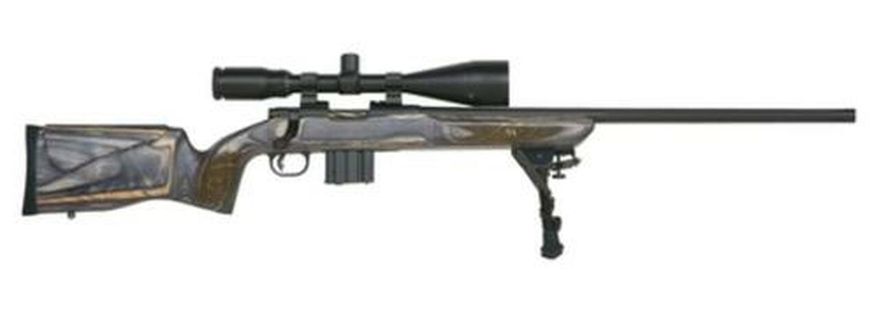 Mossberg MVP Varmint Bolt Action Rifle 5.56/223 24″ Medium Bull Fluted Threaded Barrel, New Bench Rest Style Laminate Stock 4-16x50mm Riflescope/Rings 5rd Mag