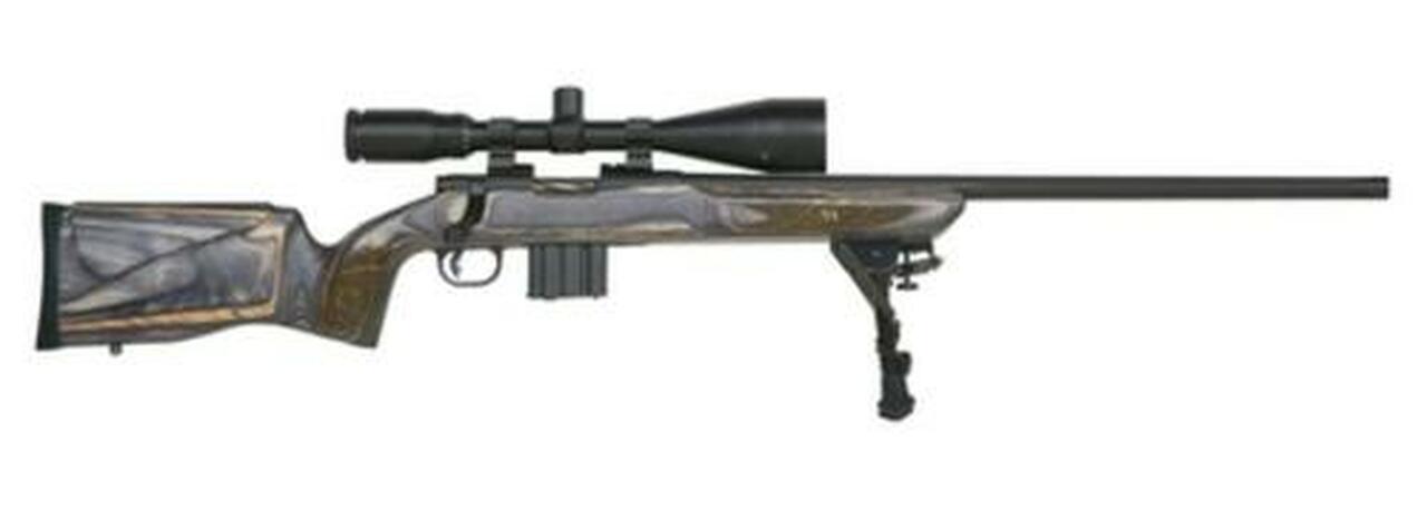 Mossberg MVP Varmint Bolt Action Rifle 5.56 24″ Medium Bull Fluted Threaded Barrel, New Bench Rest Style Laminate Stock 4-16x50mm Riflescope/Rings 10rd Mag