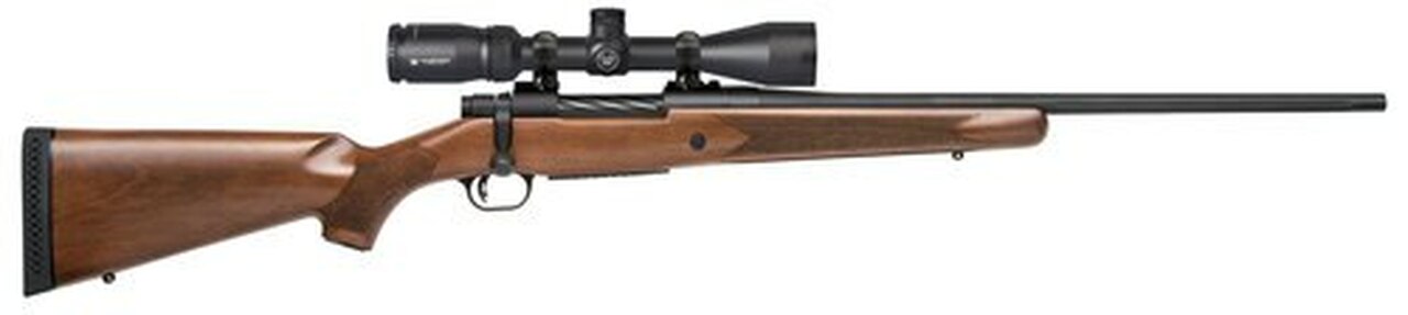 Mossberg Patriot .22-250 Rem, 22″ Barrel, 3-9x40mm Vortex Crossfire II, Walnut Stock, Blued, 5rd