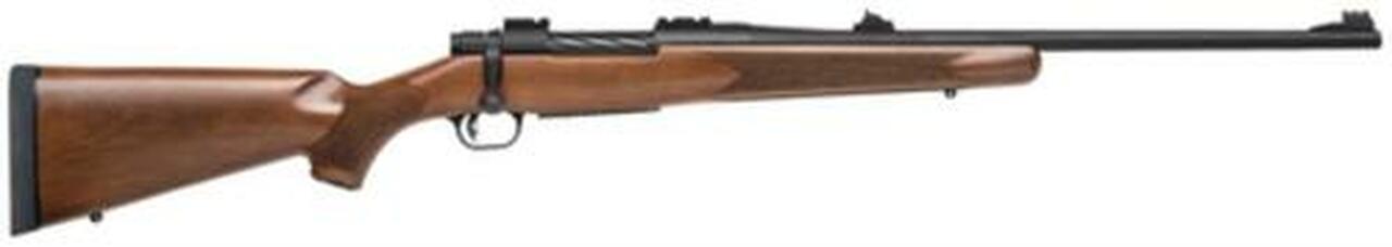 Mossberg Patriot .30-06 Springfield 22″ Sporter Barrel Matte Blue Finish Spiral Fluted Bolt Adjustable Rifle Sights Walnut Stock 5rd