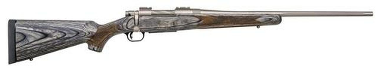 Mossberg Patriot Bolt 308 Win/7.62 NATO 22″ Barrel, Laminate Gray Stock Silver, 5rd