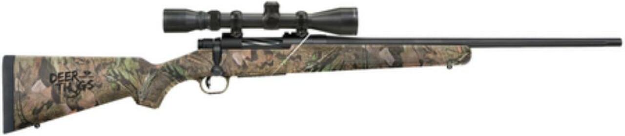 Mossberg Patriot Deer Thug Bolt Action Rifle .243 Win, 22″ Fluted, 5 RD, Mossy Oak Break Up