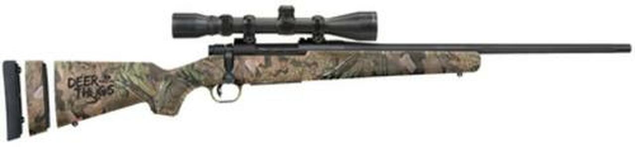 Mossberg Patriot Deer Thugs, Bolt Action, .243 Win, 20″ Fluted, Mossy Oak Break Up,, 3-9×40 Scope