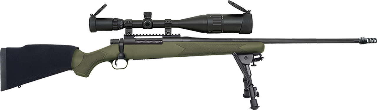 Mossberg Patriot Night Train 300 Win Mag, 24″ Olive DrabGreen Matte Blued, 3rd