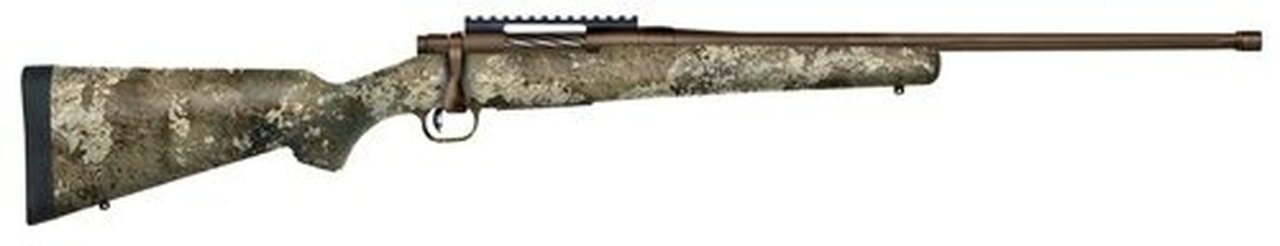 Mossberg Patriot Predator .243 Win, 22″ Threaded Barrel, TrueTimber Strata Stock, Brown Cerakote, 5rd