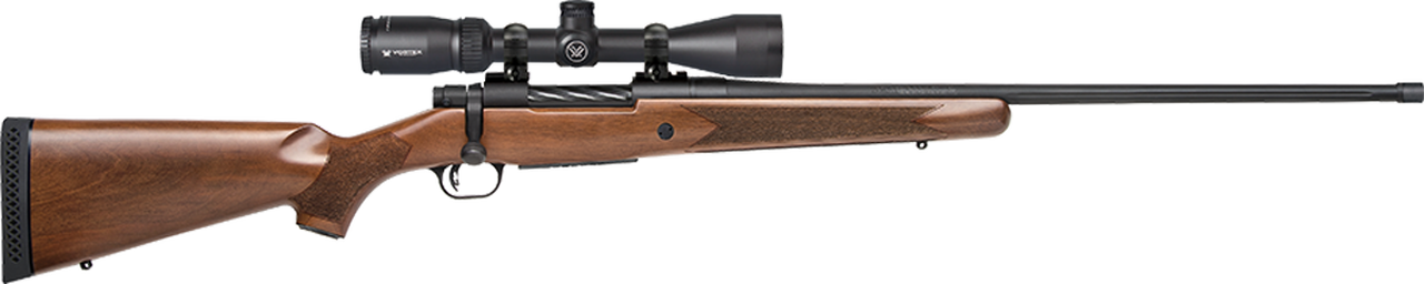 Mossberg Patriot Vortex Scoped Combo 338 Win Mag, 24″ Barrel, Crossfire II 3-9x40mm Scope, Walnut, 3rd