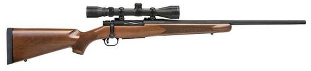 Mossberg Patriot with Scope Bolt 308 Win/7.62 NATO 22″ Barrel, Walnut Stock Blued, 5rd