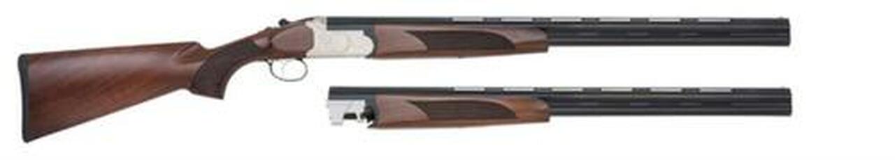 Mossberg Silver Reserve II Over/Under Combo 20 Ga, 28″ Barrel, Ga, Walnut, Silver Receiver, Blued