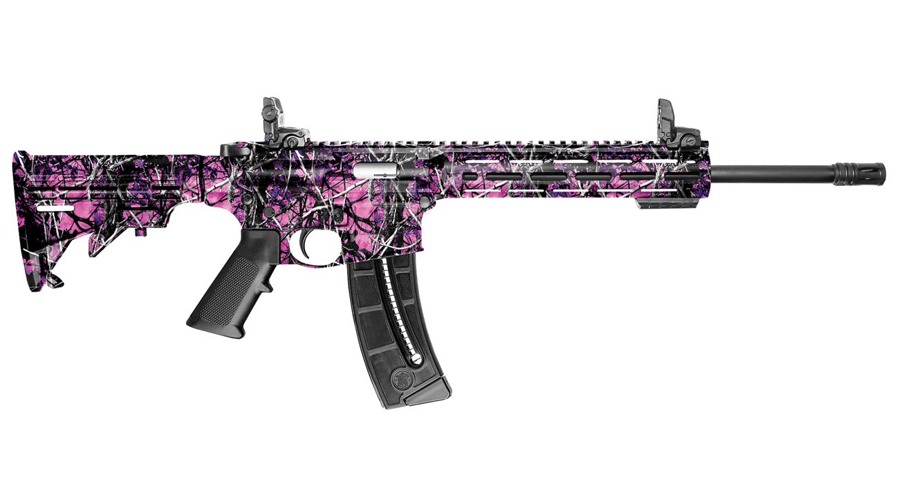 MP15-22 Sport 22LR Semi-Auto Rimfire Rifle with Muddy Girl Camo Finish