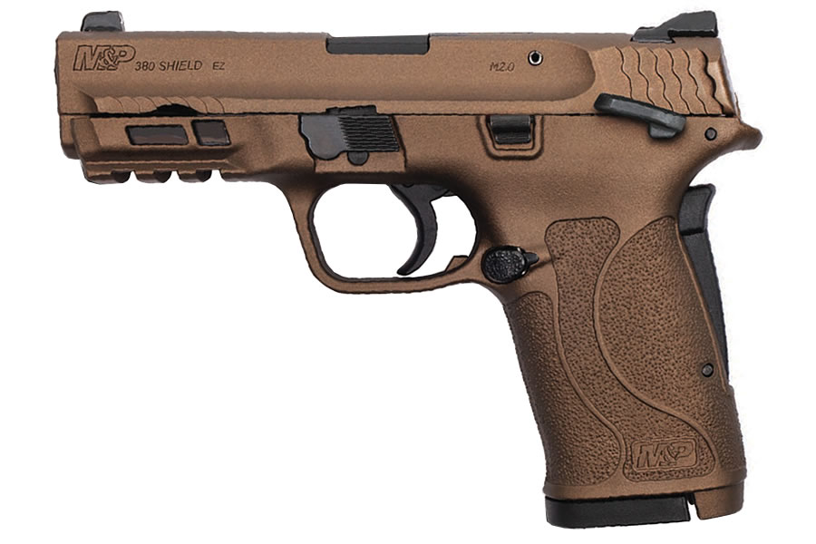 MP380 Shield EZ 380 ACP Pistol with Burnt Bronze Cerakote Finish and Thumb Safet