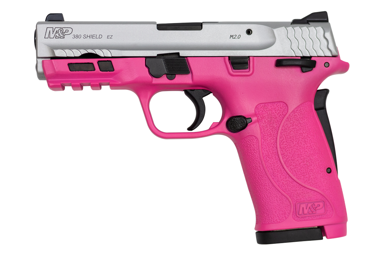 MP380 Shield EZ 380 ACP Semi-Automatic Pistol with Prison Pink Frame and Silver Slide