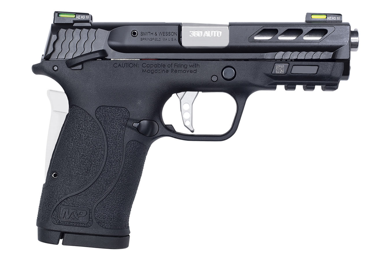 MP380 Shield EZ Performance Center 380 ACP Pistol with Silver Ported Barrel