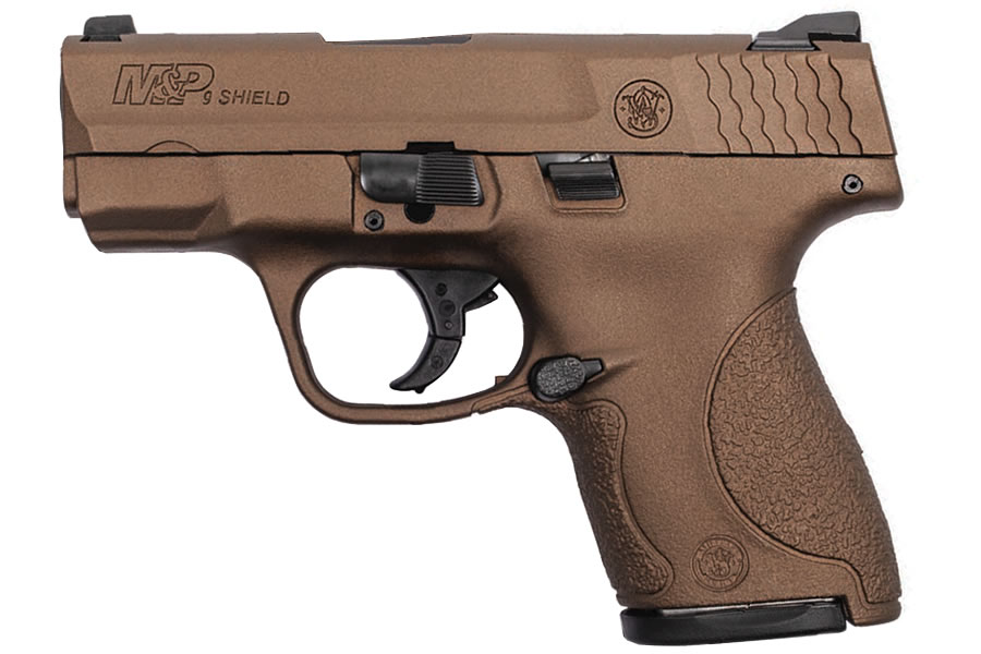 MP9 Shield 9mm Carry Conceal Pistol with Burnt Bronze Cerakote Finish (No Thumb