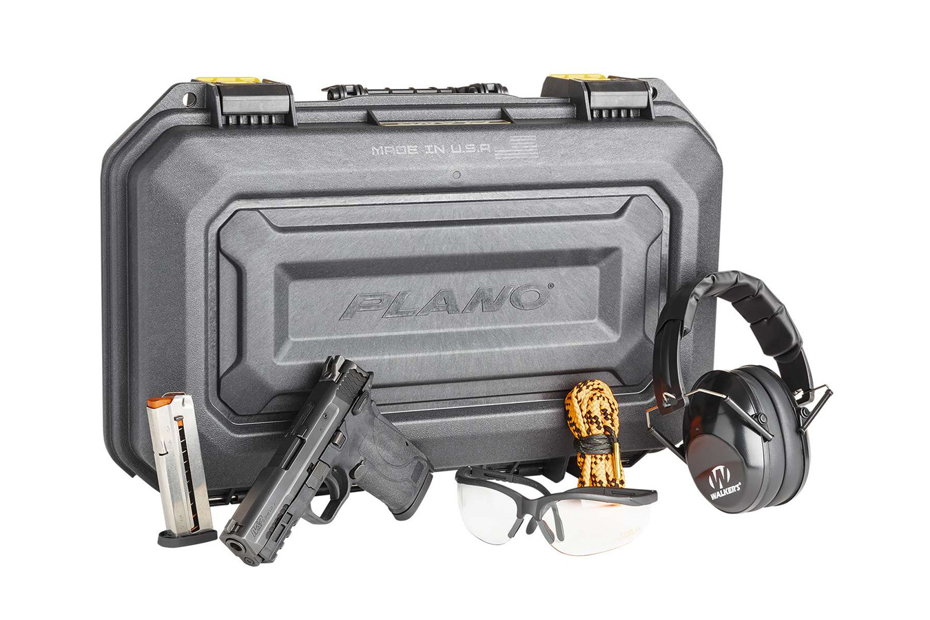 MP9 Shield EZ 9mm Range Kit w/ Plano Pistol Case, Walker Shooting Glasses/Earmuffs