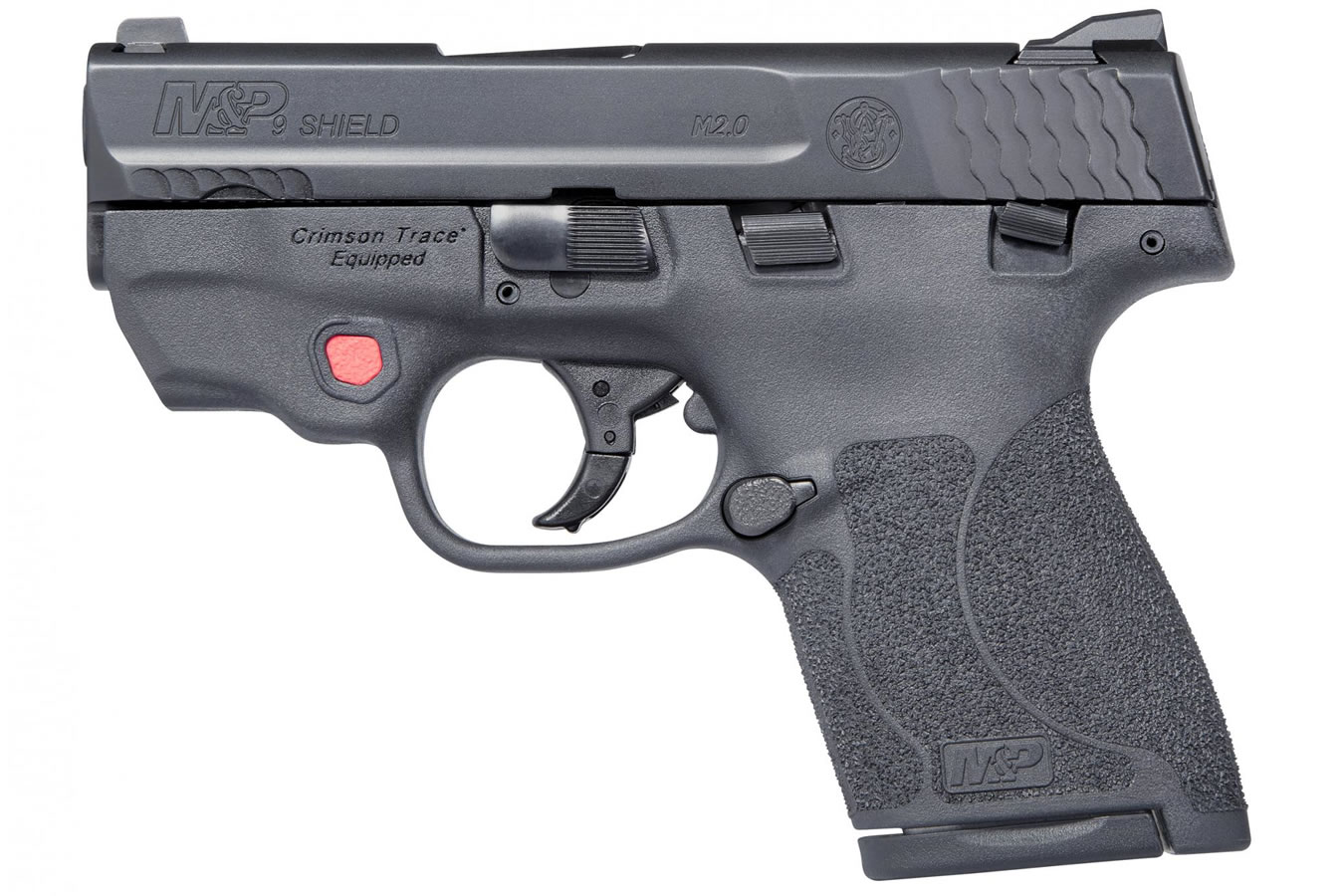 MP9 Shield M2.0 9mm Pistol w/ Integrated Crimson Trace Red Laser, Thumb Safety