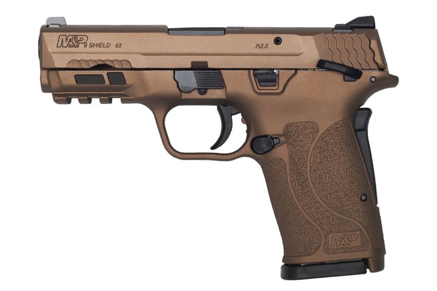MP9 Shield M2.0 EZ 9mm Pistol with Burnt Bronze Cerakote Finish and Thumb Safety