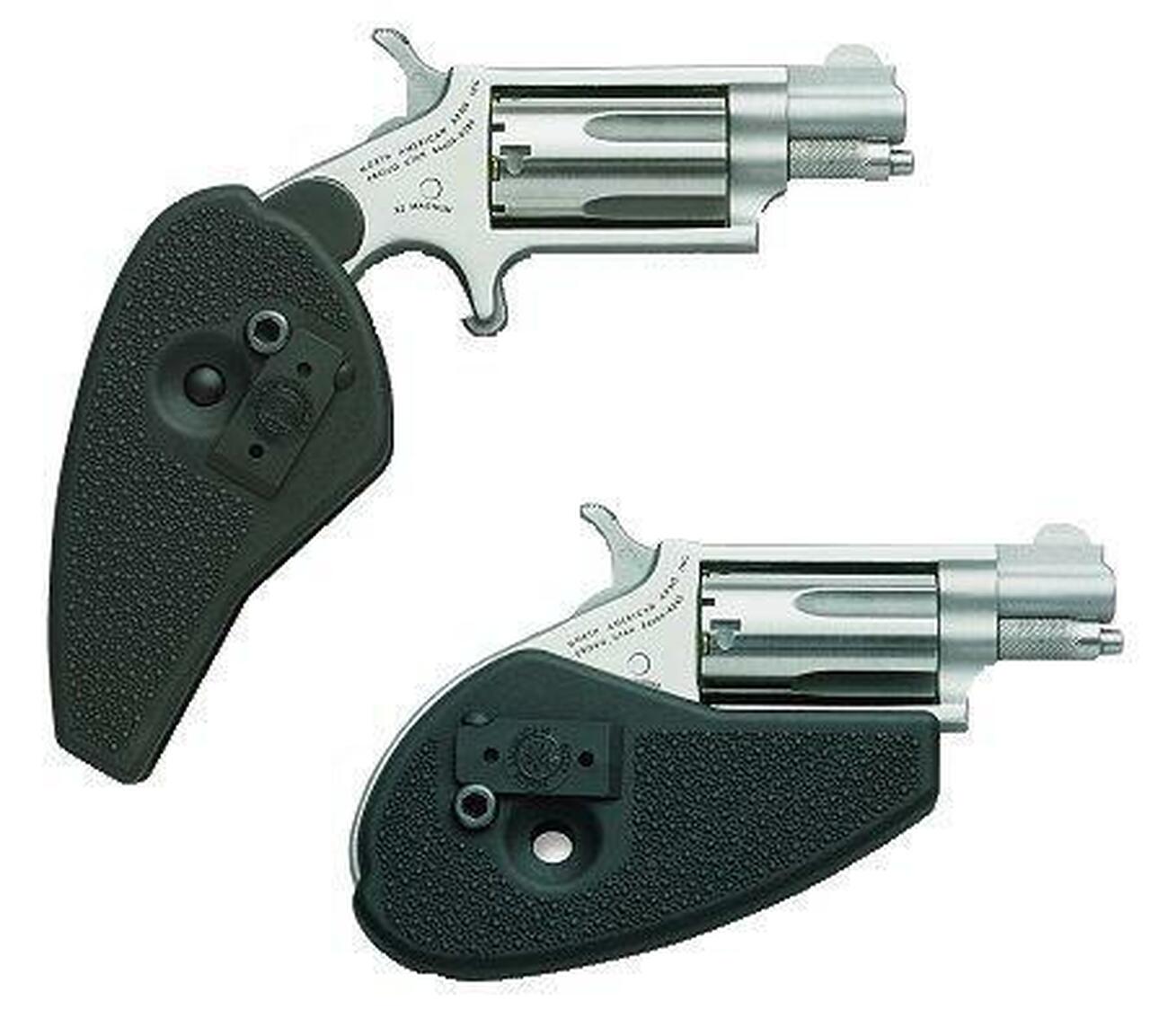 NAA 22 Combo 22LR/22 Mag 1.62″ 5rd Black Holster Grip Matte SS