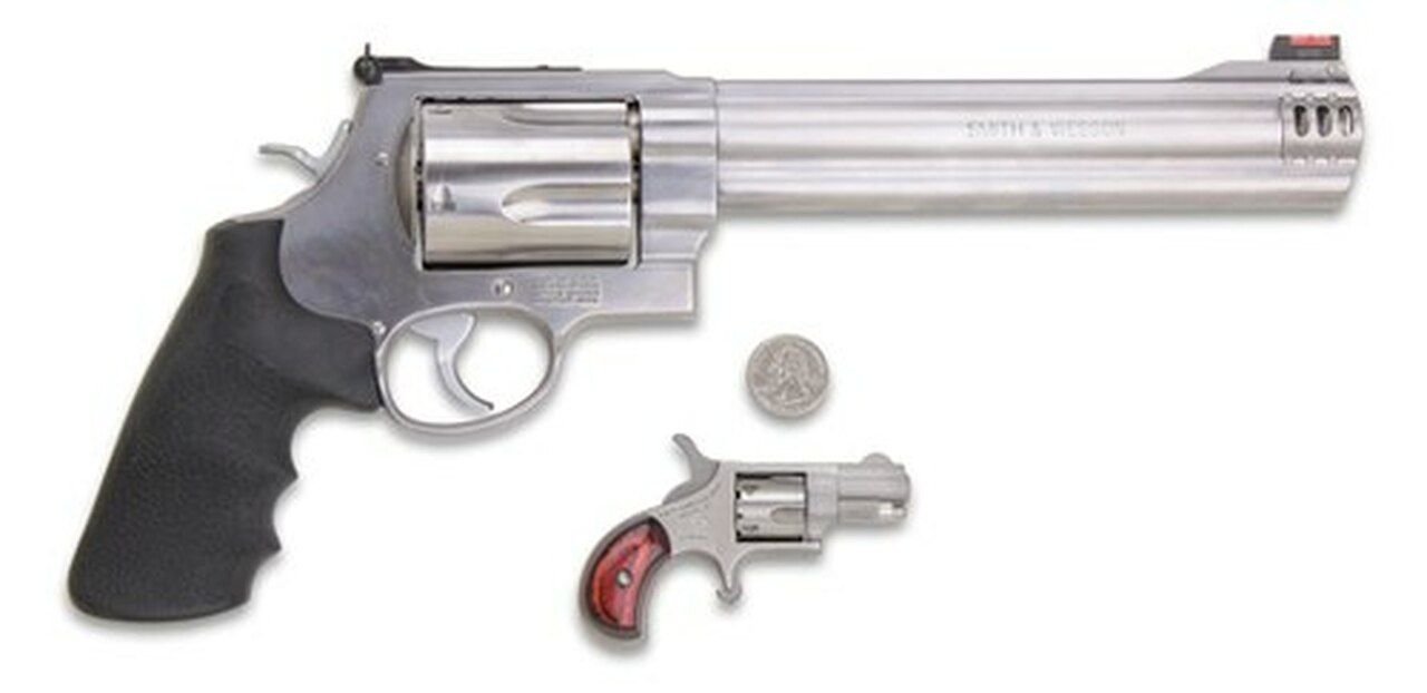 NAA 22 Short Mini-Revolver 1.12″ Barrel 5rd Rosewood Grip SS