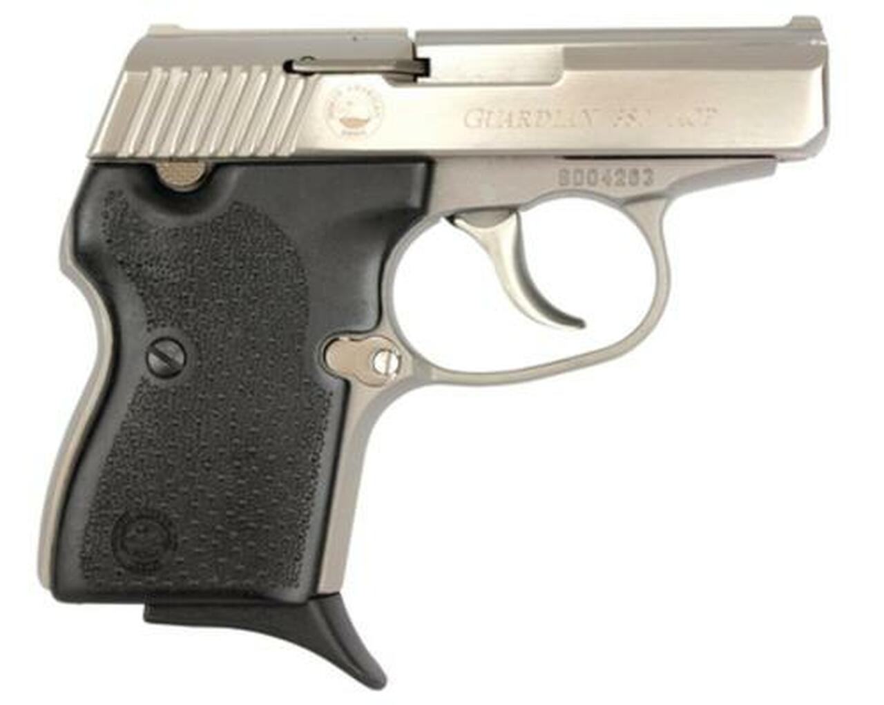 NAA 380 Guardian 380 ACP 2.5″ Barrel, Black Rubber Grip SS, Integral Locking Safety, 6rd