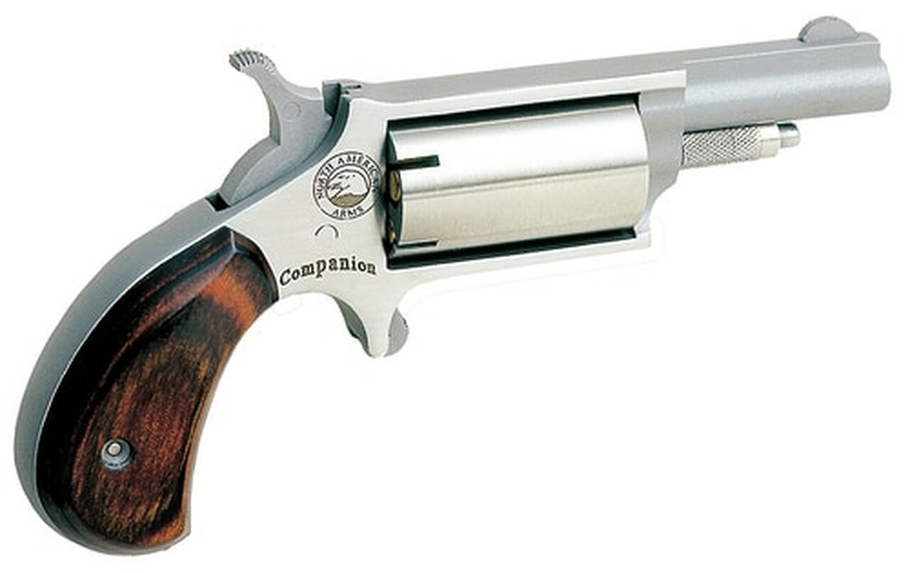 NAA Cap and Ball Revolver Single 22 1.62″ Wood Stock 5