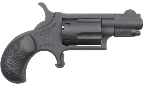 NAA Mini Shadow 22 LR, 1.125″ Barrel, Black Cerakote, Hogue Grip, 5rd