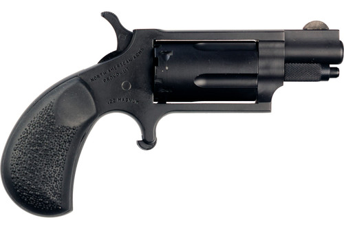 NAA Mini Shadow 22 Magnum, 1.125″ Barrel, Black Cerakote, Hogue Rubber Grip, 5rd