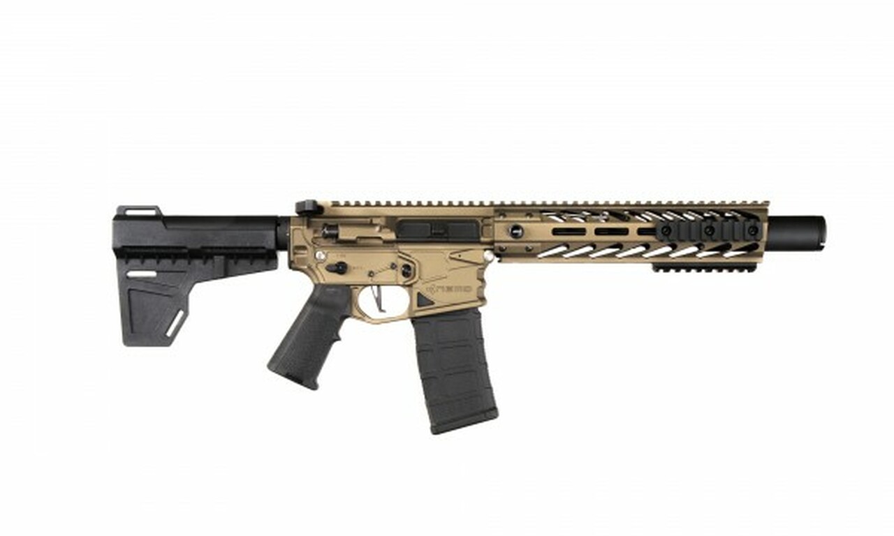 NEMO Arms Battle-Light 5.56/.223, 8″ Barrel, KAK Brace, Burnt Bronze, 30rd