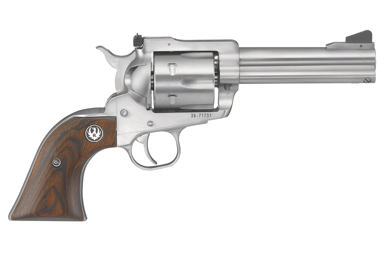 New Model Blackhawk Convertible 10mm/40 S&W Stainless Single-Action Revolver with 4.62 inch Barrel