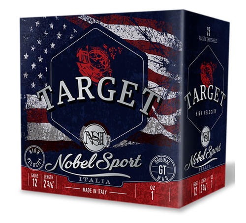 Nobel Sport Target 12 Ga, 2.75″, 1 oz, 7.5 Shot, 250rd Box