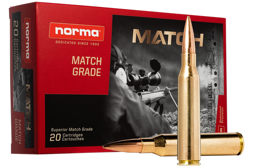 Norma Match Grade 338 Lapua Magnum, 250gr, Hollow Point Boat-Tail, 20rd Box