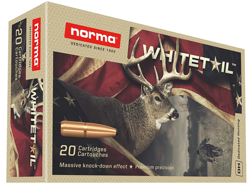 Norma Whitetail 7mm Remington Magnum, 150gr, Pointed Soft Point, 20rd Box
