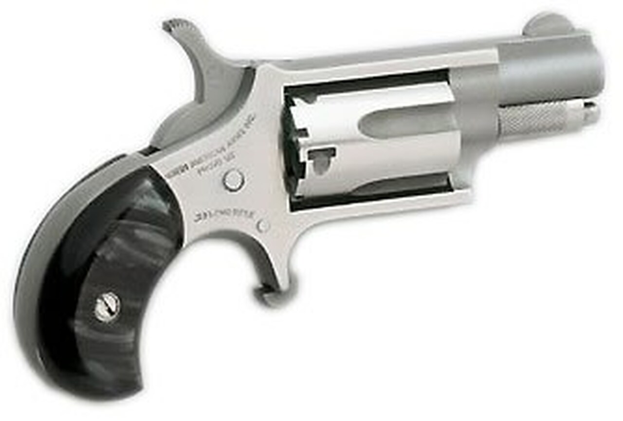North American Arms Mini Revolver 22LR 1 1/8″ Barrel Black Pearl Grips