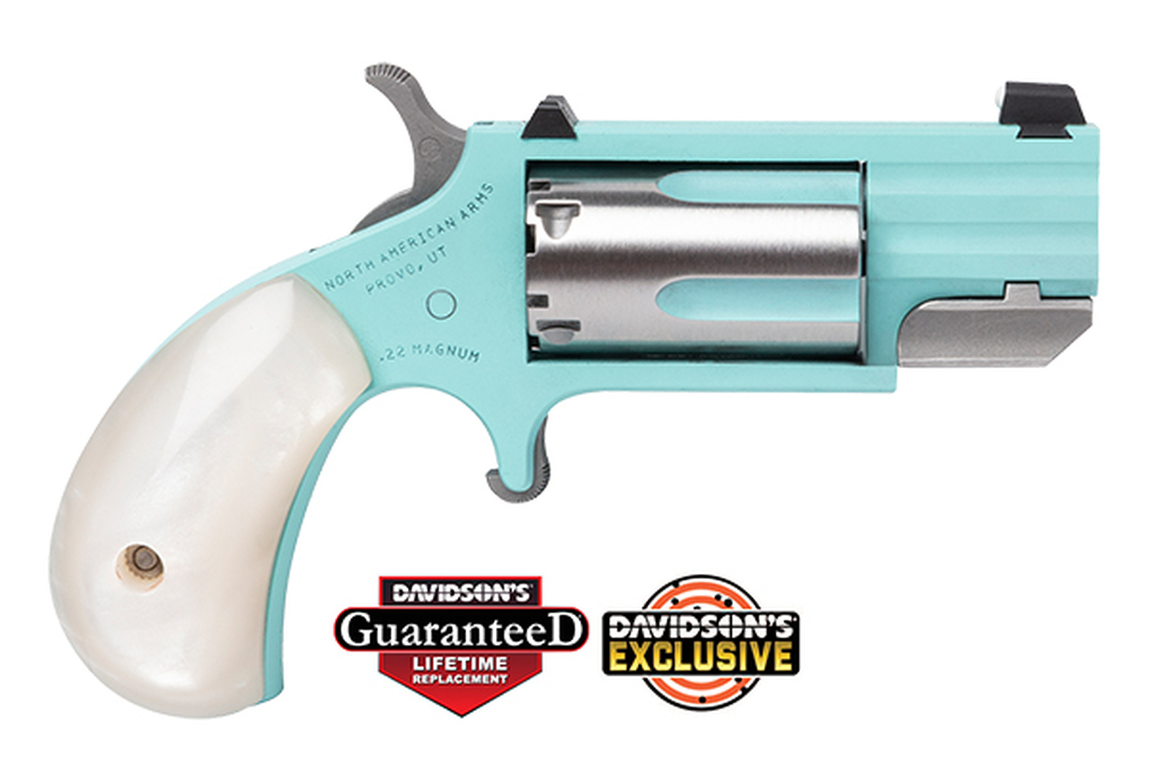North American Arms NAA Pug 22mag 1″ Heavy Barrel Turquoise Cerakote