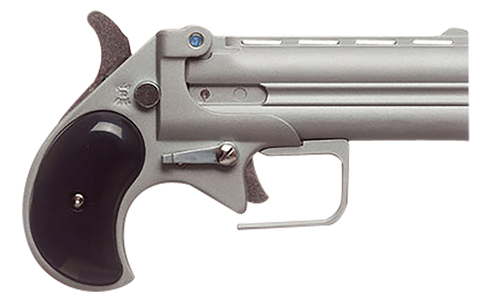 Old West Big Bore Derringer 9mm, 3.5″ Barrel, Silver, Black Synthetic Grip, 2rd