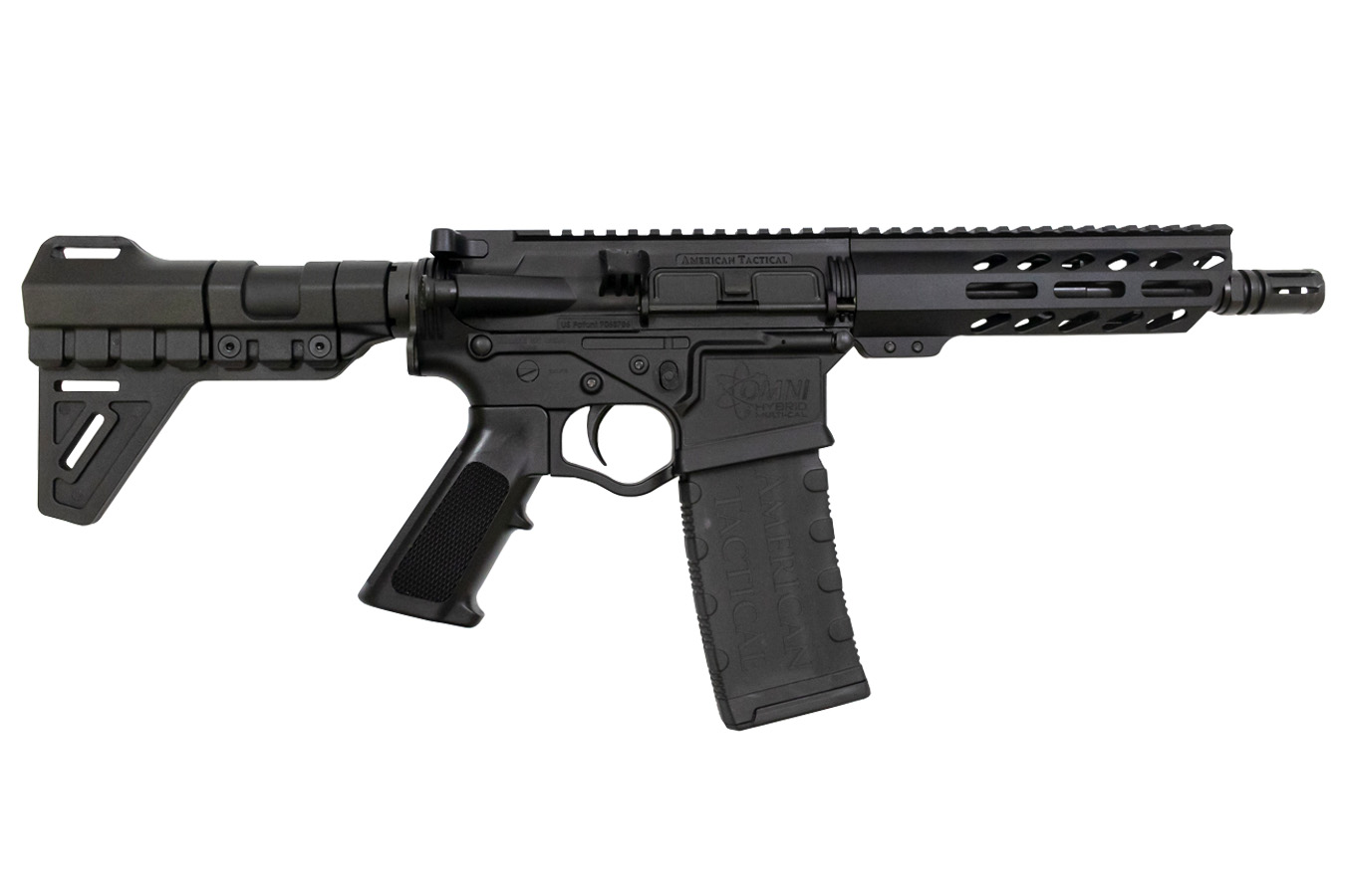 Omni Hybrid Maxx 5.56mm AR Pistol with Blade Pistol Stabilizer and M-Lok Rail