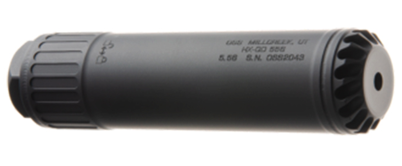 OSS HX-QD 556 5.56/.223, 6.4″ Length, Flow-Baffle/Flow-Through, Black
