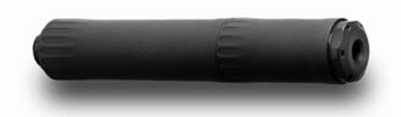 OSS Rad 45 .45 ACP, 8.6″ Length, 10.3 oz, Flow-Baffle/Flow-Through, Black