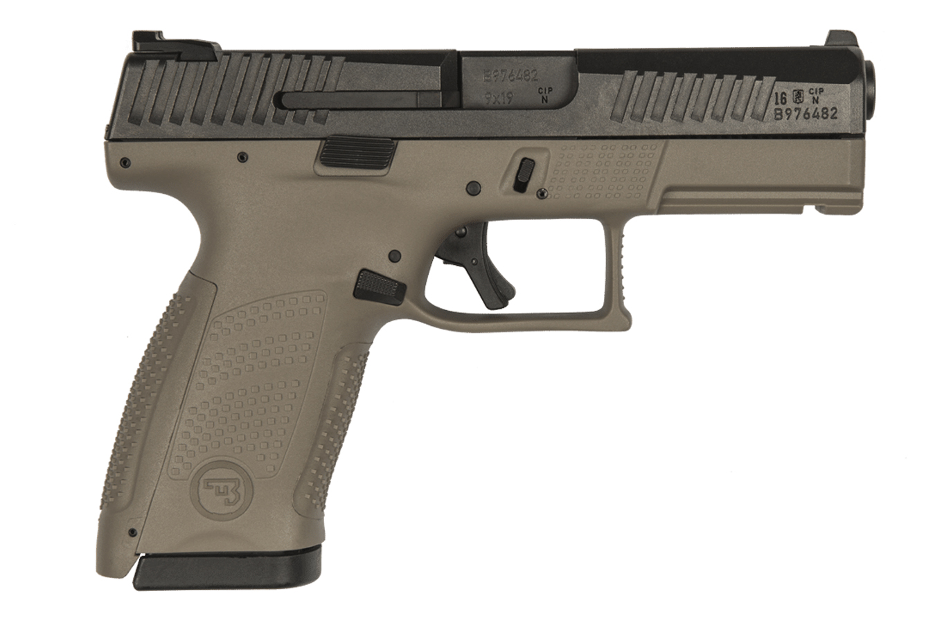 P-10 Compact 9mm Striker-Fired Pistol with Faded Dark Earth Frame