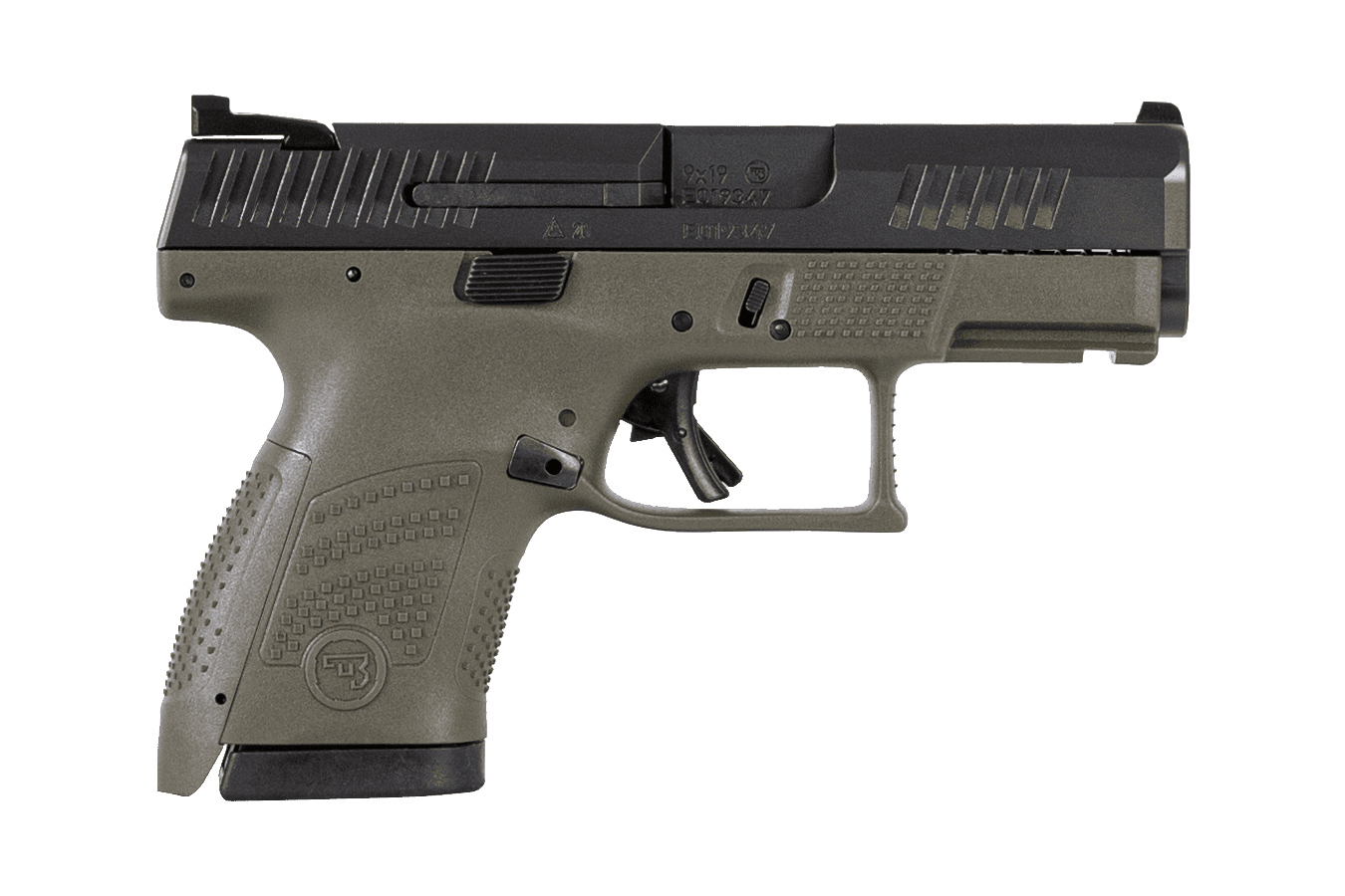 P-10 S 9mm Pistol with OD Green Frame