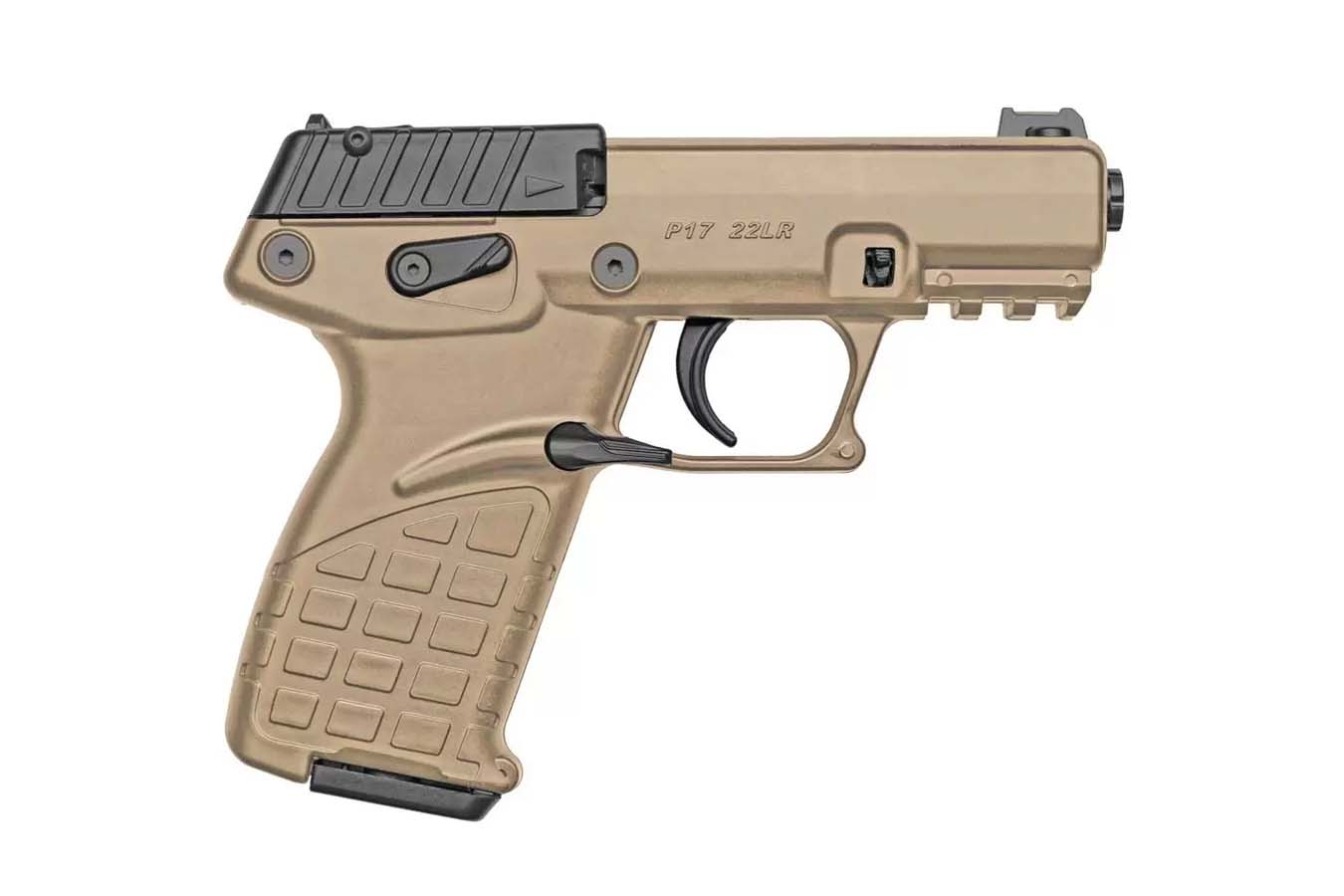 P17 22LR 16-Round Semi-Automatic Pistol with Tan Finish