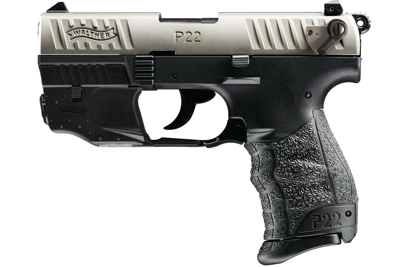 P22 QD Nickel 22LR RImfire Pistol with Laser