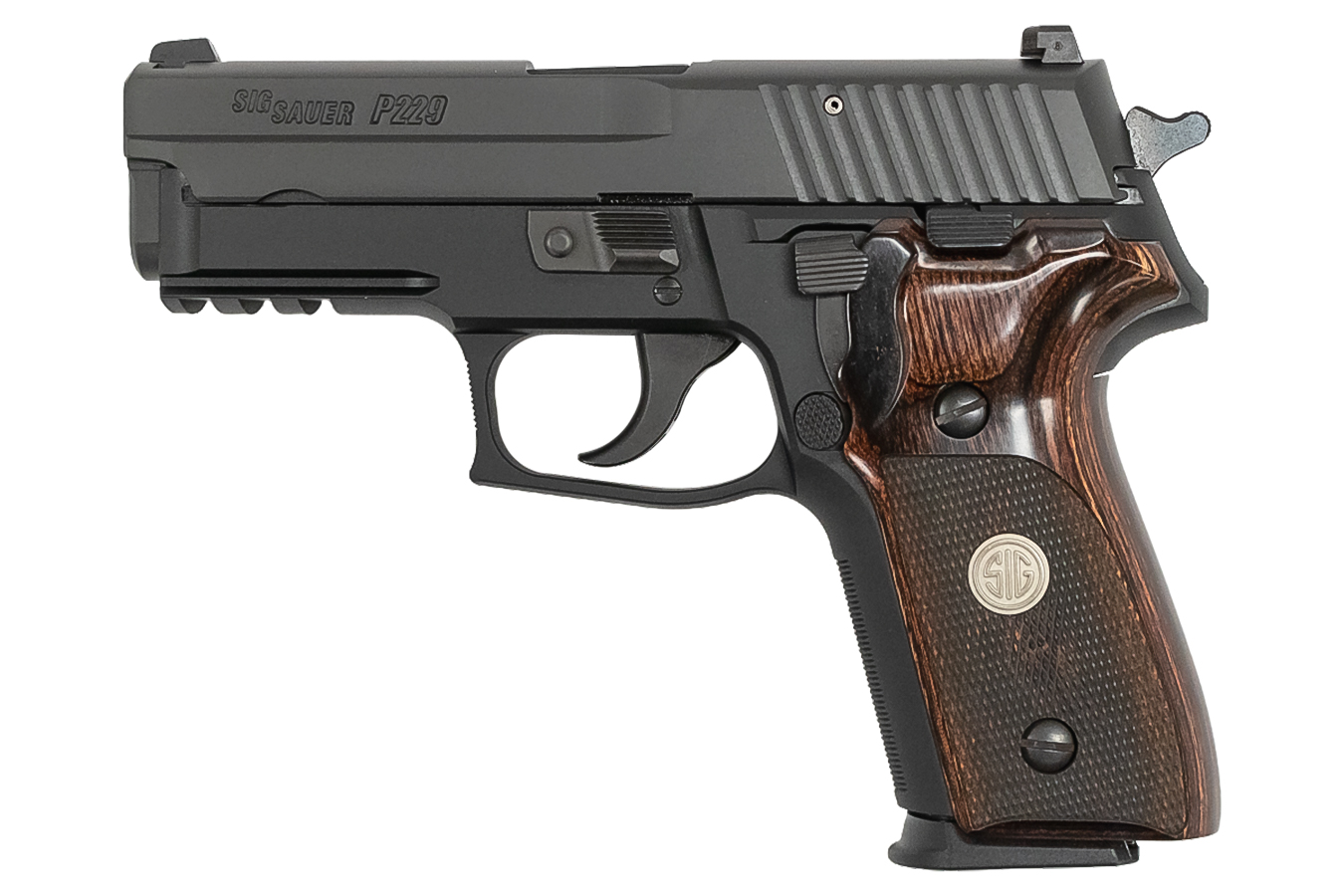 P229 9mm DA/SA Pistol with Night Sights and Wood Grips